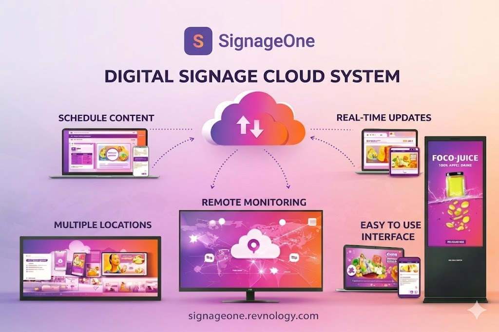 SignageOne dashboard preview